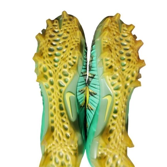 Nike Alpha Pro 2 Mid TD Men's Football Cleats Black Green Yellow 719927-010 Size - Picture 5 of 10